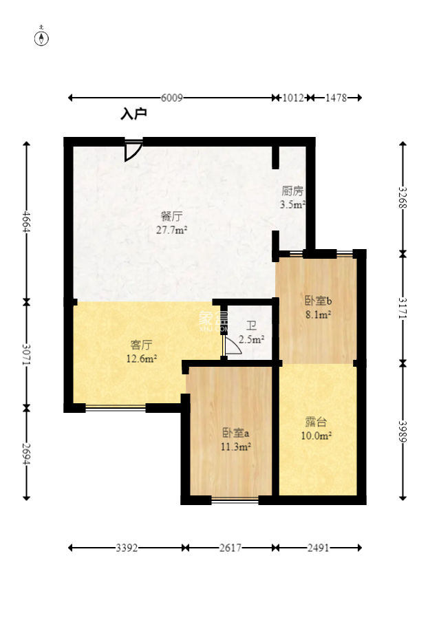 梅溪湖合能璞丽  2室1厅1卫    88.0万
