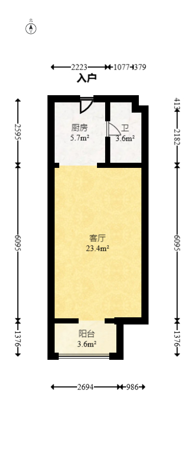 万科魅力之城  1室0厅0卫   28.00万室内图1