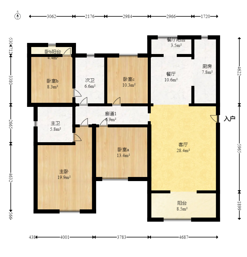 华润桃源里  4室2厅2卫    75.0万 华润桃源里  4室2厅2卫    75.0万户型图