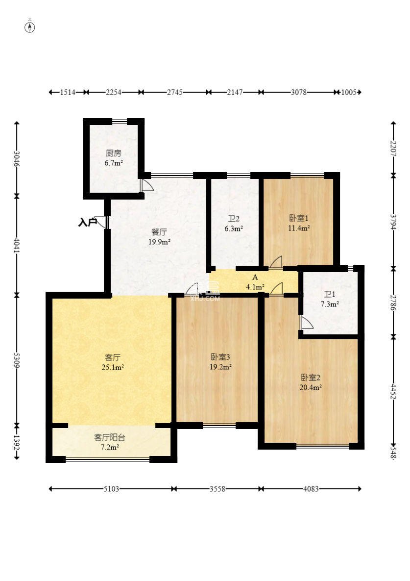 天和家園  3室2廳2衛(wèi)   130.00萬