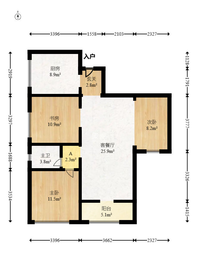钱隆世家  3室2厅1卫   64.00万