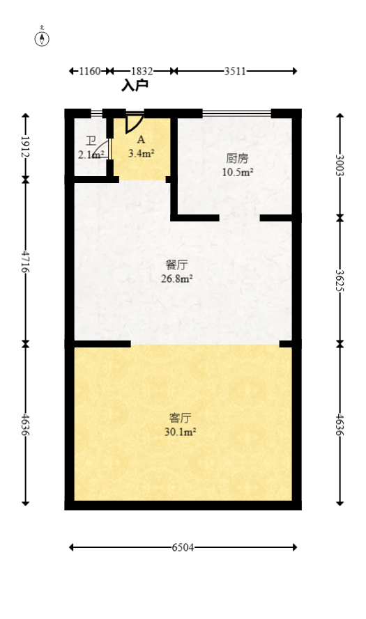 比华利山  1室0厅0卫   180.00万室内图1