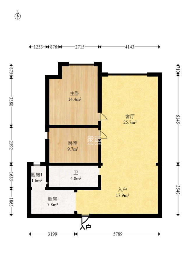 金烨融府  2室2厅1卫   82.00万