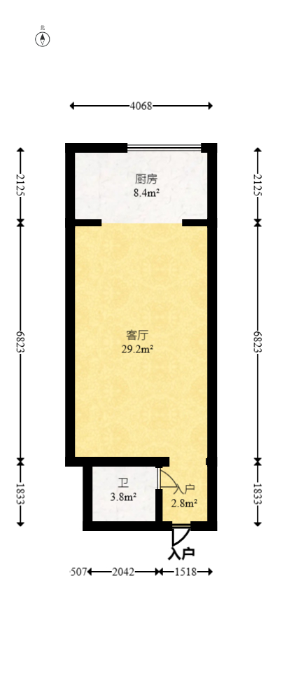 山水湾  1室1厅1卫    28.88万 山水湾  1室1厅1卫    28.88万户型图
