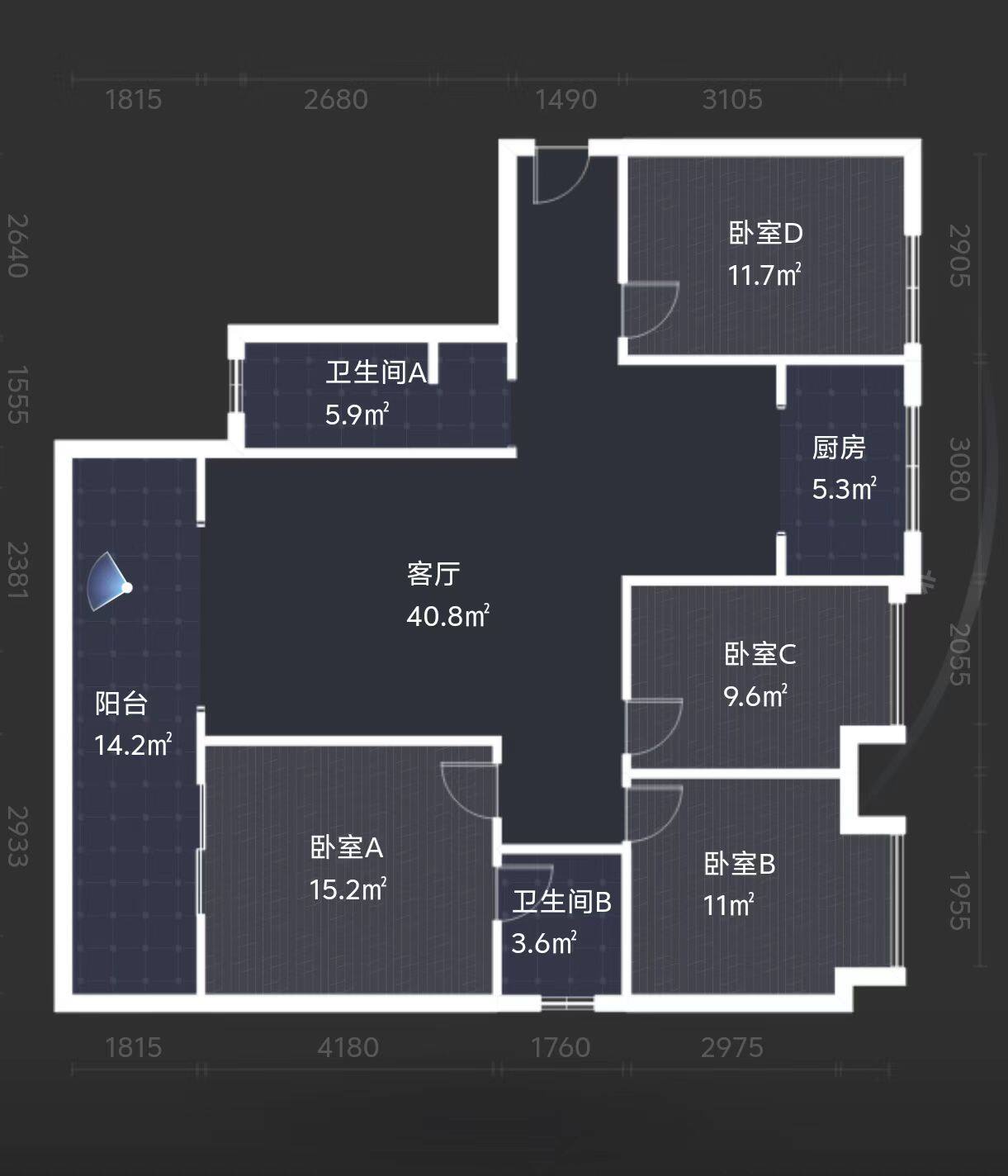 玫瑰御园  4室2厅2卫   72.80万