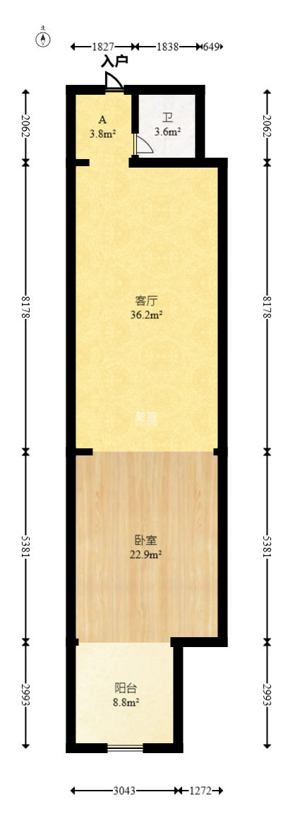 MOMA当代广场  4室2厅1卫   55.00万