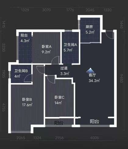 西郡佳园  3室2厅1卫   52.80万