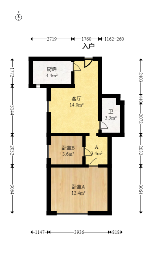 西子湖畔沃府  1室0厅0卫   50.00万室内图1