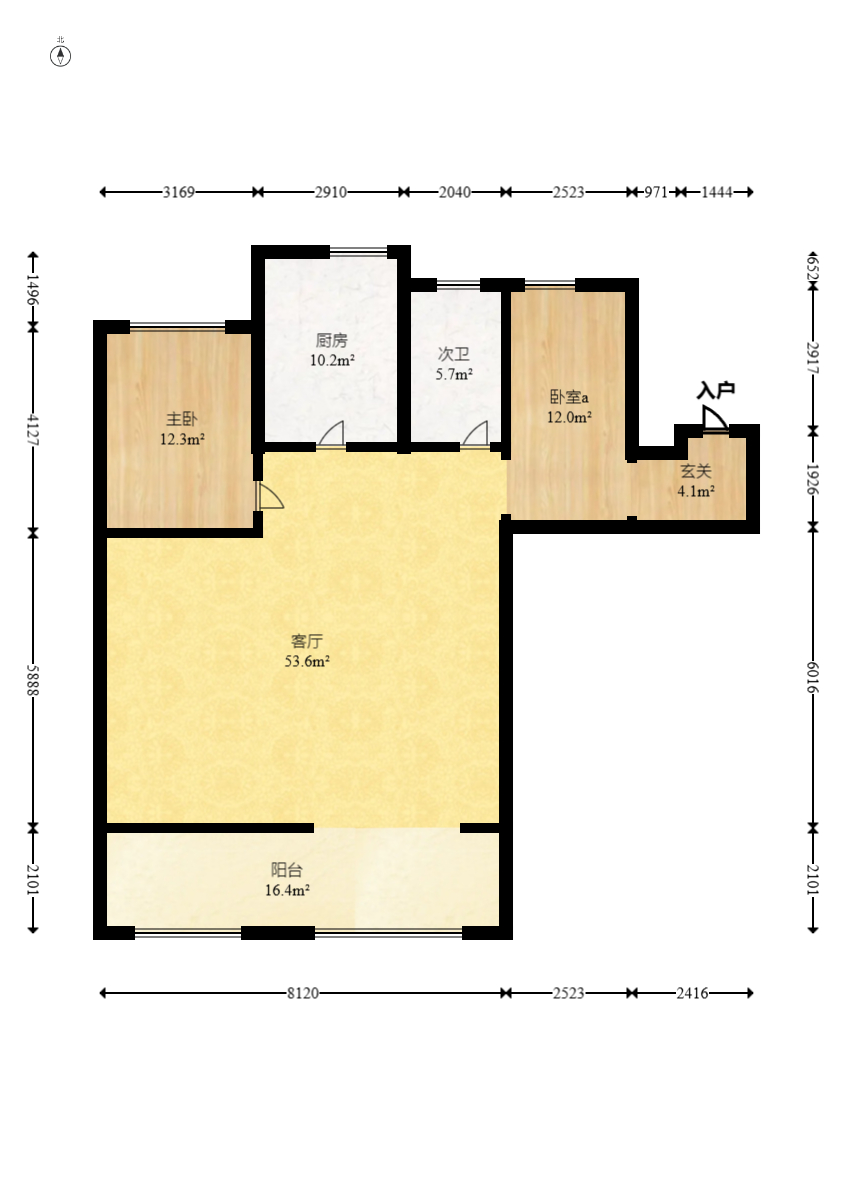 建发央著  4室2厅2卫   276.00万室内图1