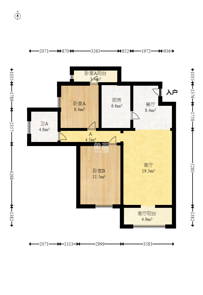 钰龙天下一期  3室2厅1卫   252.00万