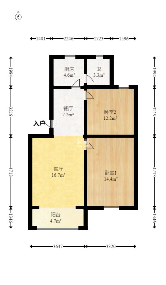 德政园  2室1厅1卫    39.8万