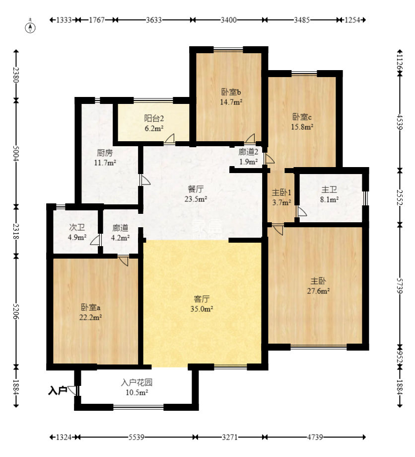 中新森林海  4室2厅2卫   95.00万