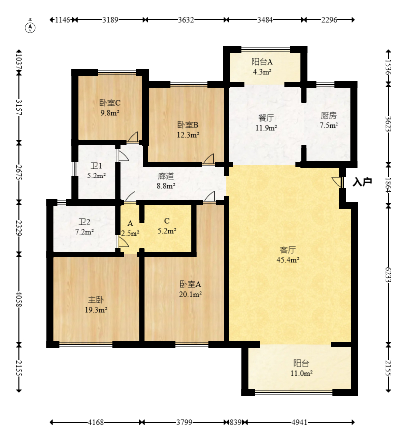 江山帝景雅墅(普罗旺斯) 4室2厅2卫 198.0万 江山帝景雅墅(普罗旺斯) 4室2厅2卫 198.0万户型图