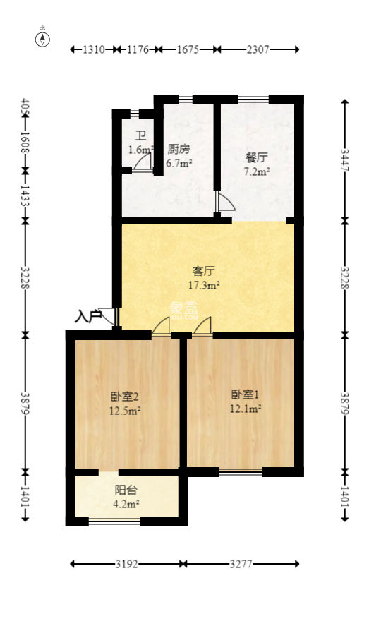 中建五局信和苑四区  2室2厅1卫   45.80万