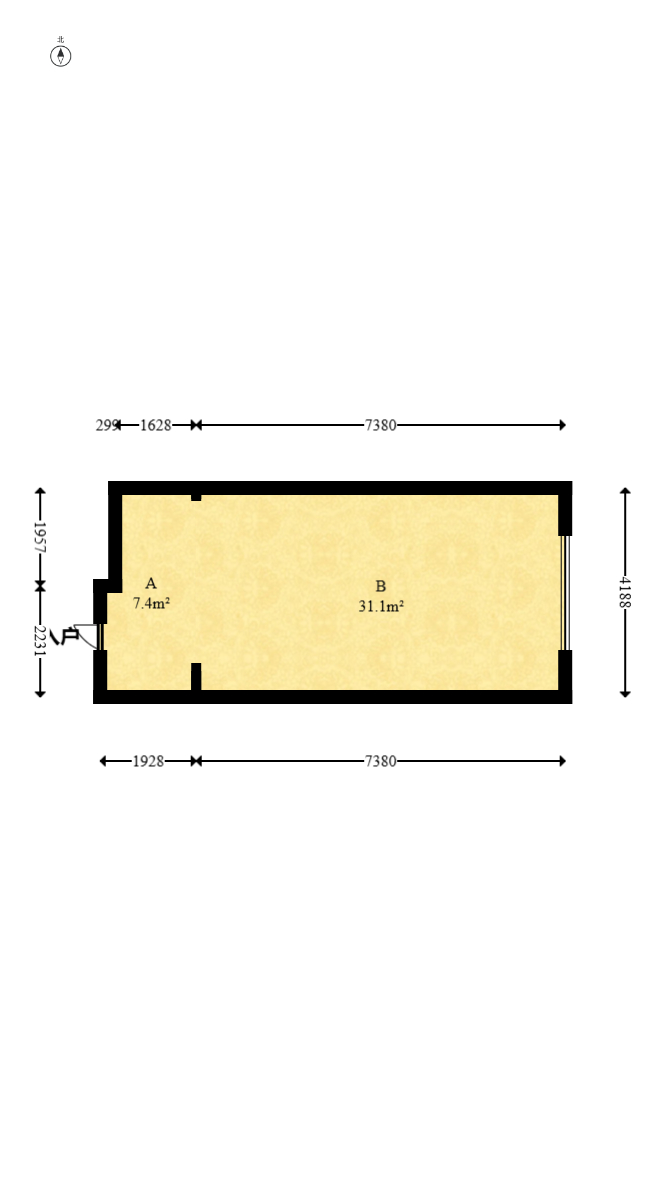 五矿万境水岸二期(五矿万境水岸和苑)  1室1厅1卫    50.0万 五矿万境水岸二期(五矿万境水岸和苑)  1室1厅1卫    50.0万户型图