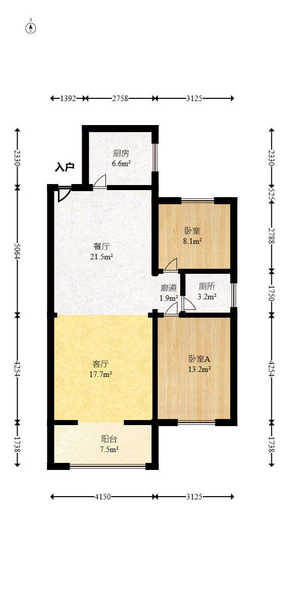 科教新村  2室2厅1卫   85.00万