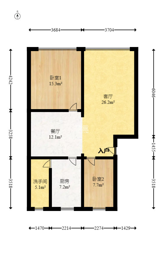 长鑫美树园  2室2厅1卫   64.80万