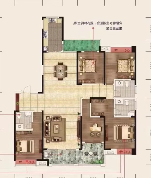 华晨神农湾 5室2厅3卫 226.0万 华晨神农湾 5室2厅3卫 226.0万室内图