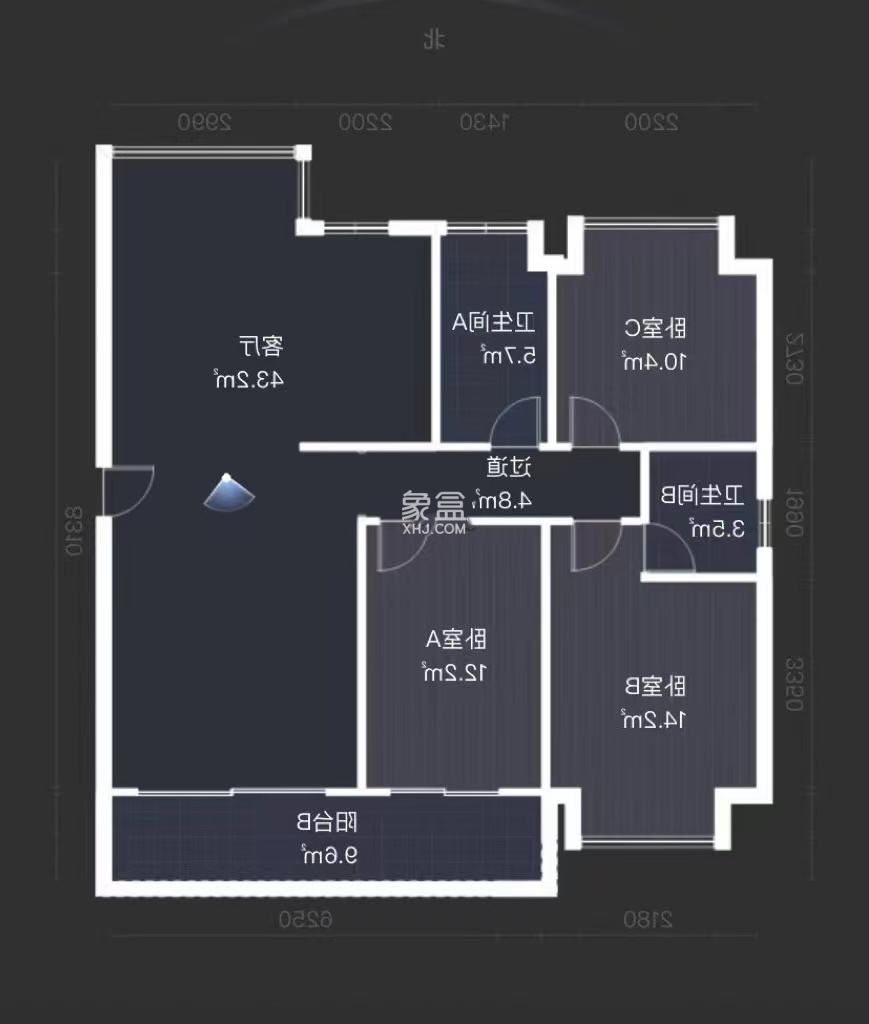 高科常春藤  4室2厅2卫   74.90万