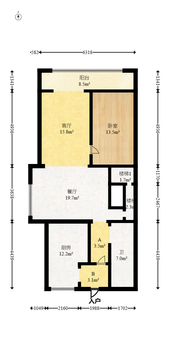 山水湾  5室2厅3卫   290.00万室内图1