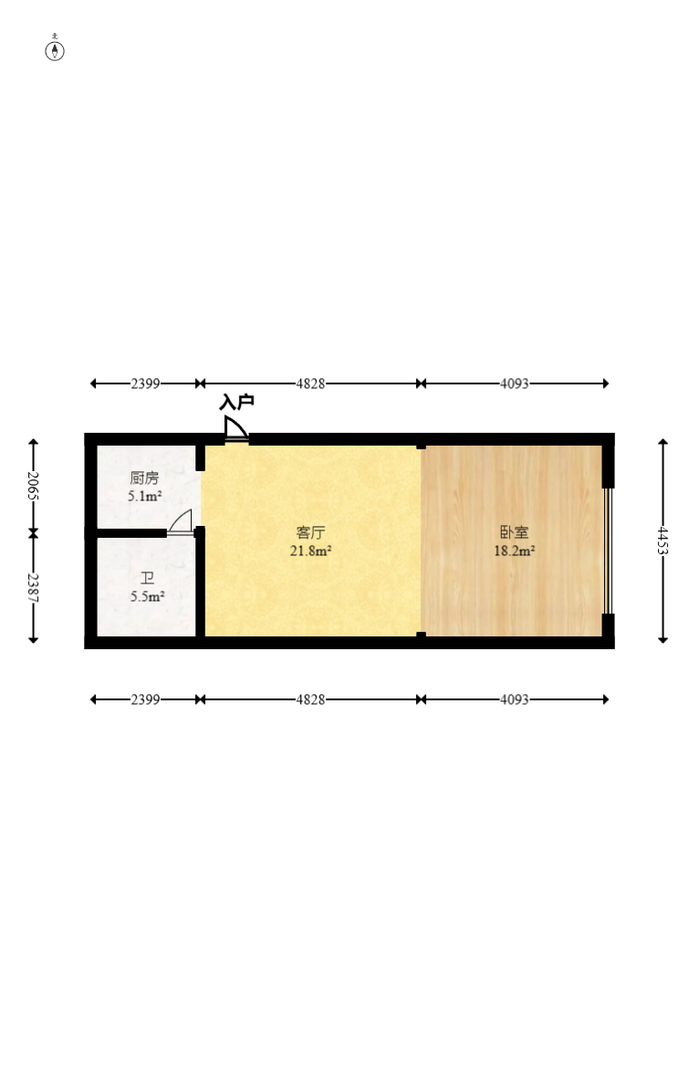 广华国际公馆(广华大厦) 2室1厅1卫 25.8万 广华国际公馆(广华大厦) 2室1厅1卫 25.8万户型图