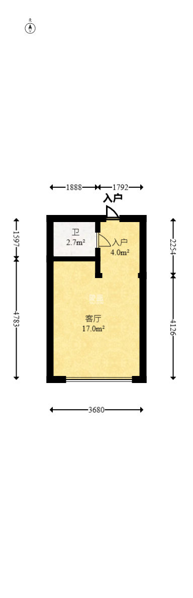 星沙派  1室1厅1卫   16.80万