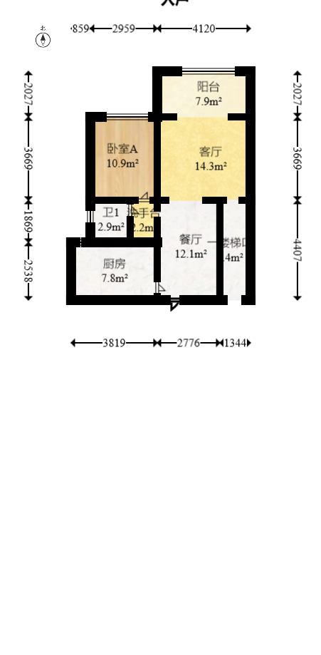邦盛水岸御园  4室2厅2卫   85.00万室内图1