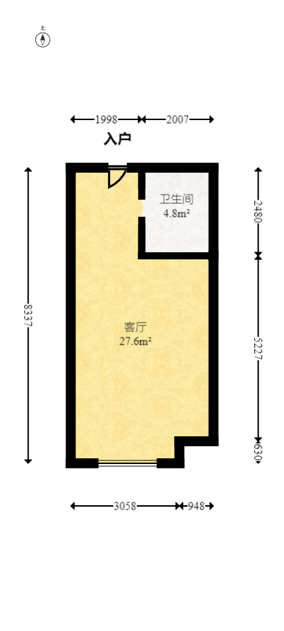 雅居乐新地  2室1厅1卫    22.75万 雅居乐新地  2室1厅1卫    22.75万户型图