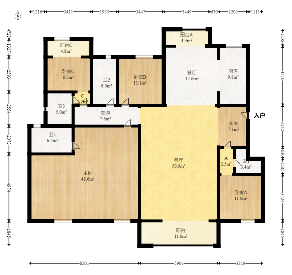 江山帝景雅墅(普罗旺斯) 6室2厅2卫 345.0万 江山帝景雅墅(普罗旺斯) 6室2厅2卫 345.0万户型图