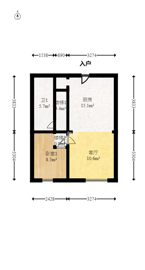 明昇壹城（明昇时代广场）三期  3室2厅1卫   55.00万