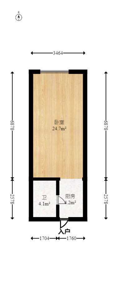 万润时光里  1室0厅0卫   32.00万室内图1