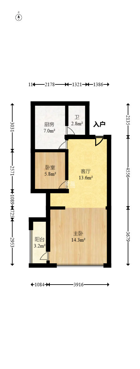 少帥府  2室1廳1衛(wèi)   56.00萬(wàn)