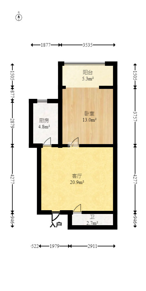 新开铺176号（环线拆迁指挥部）  1室1厅1卫    22.8万