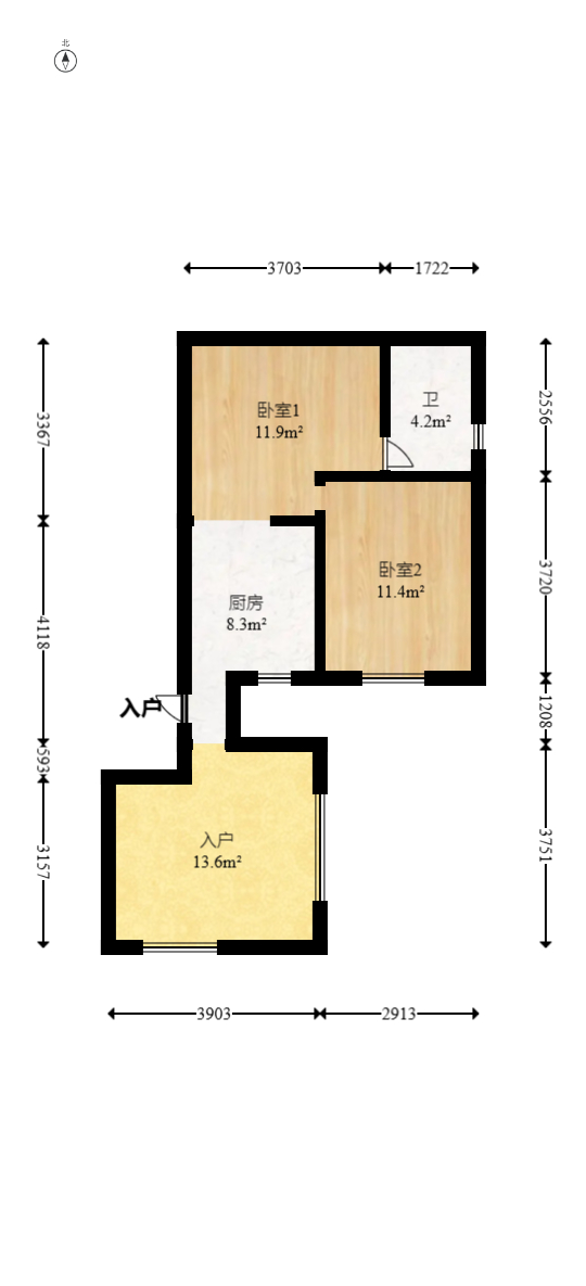佳天瑞宁花园  1室1厅1卫   39.80万室内图1