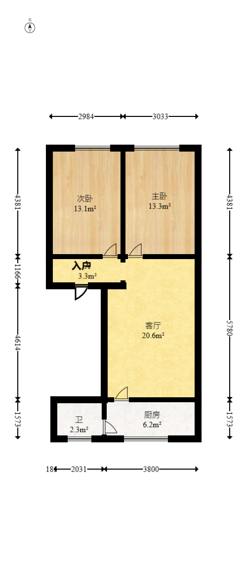 松雅安置小区 2室2厅1卫 42.3万 松雅安置小区 2室2厅1卫 42.3万户型图