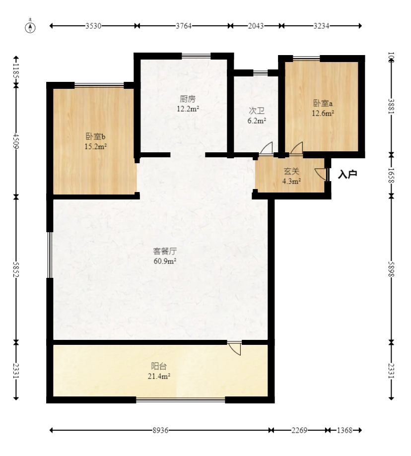 建发央著  4室2厅3卫   330.00万室内图1
