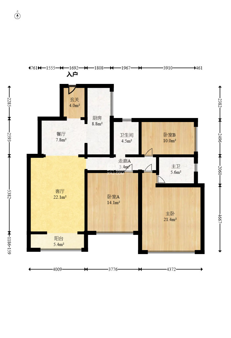 中建芙蓉嘉苑  3室2厅2卫   150.00万