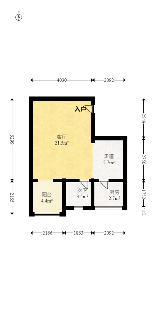 牡丹花园  4室2厅2卫   170.00万室内图1