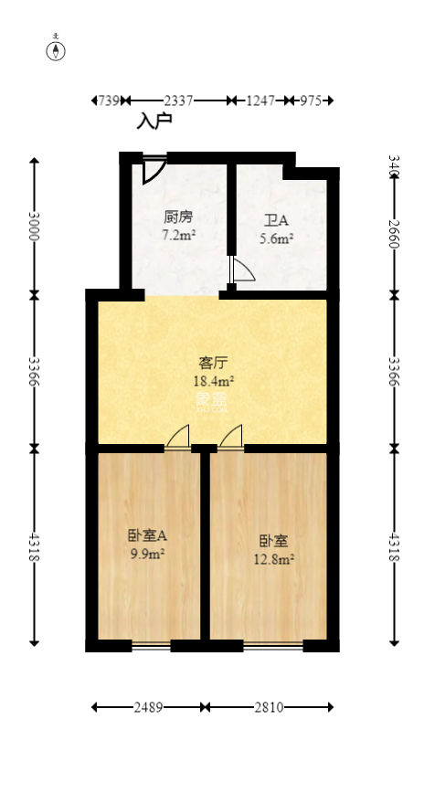 潇湘名城(新里程潇湘名城)  2室1厅1卫    50.0万