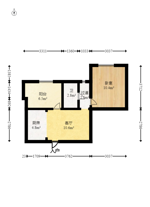 锦湘国际星城三期(锦绣苑) 1室1厅1卫 42.0万 锦湘国际星城三期(锦绣苑) 1室1厅1卫 42.0万户型图