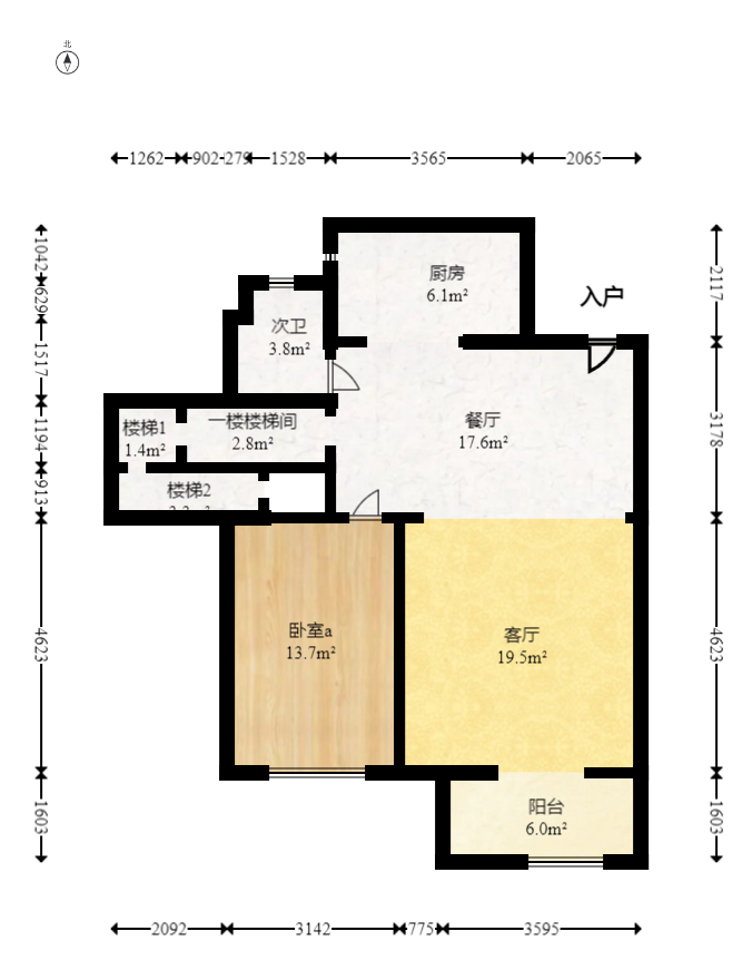 澳海谷山府  4室2厅2卫   85.00万室内图1