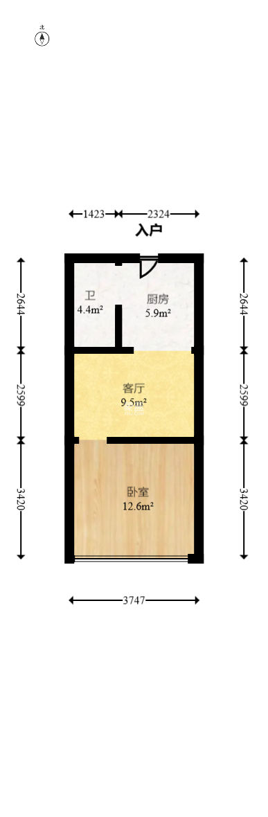 豪菲斯國際公寓（繽紛一季）  1室1廳1衛(wèi)   25.00萬