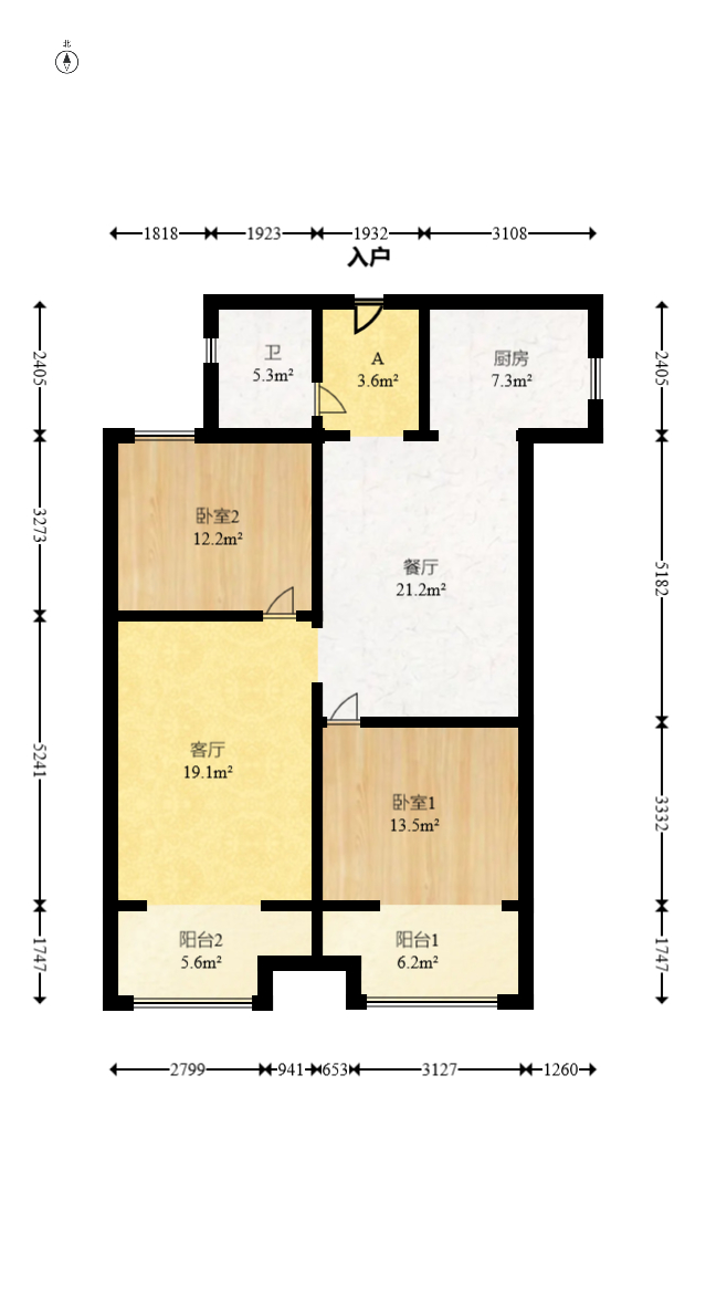 越秀湘江星汇城二期 3室2厅3卫 100.0万 越秀湘江星汇城二期 3室2厅3卫 100.0万户型图