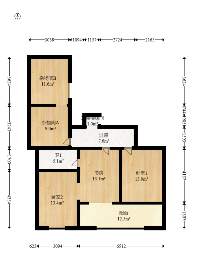 火星一片  4室2厅3卫    125.0万其他