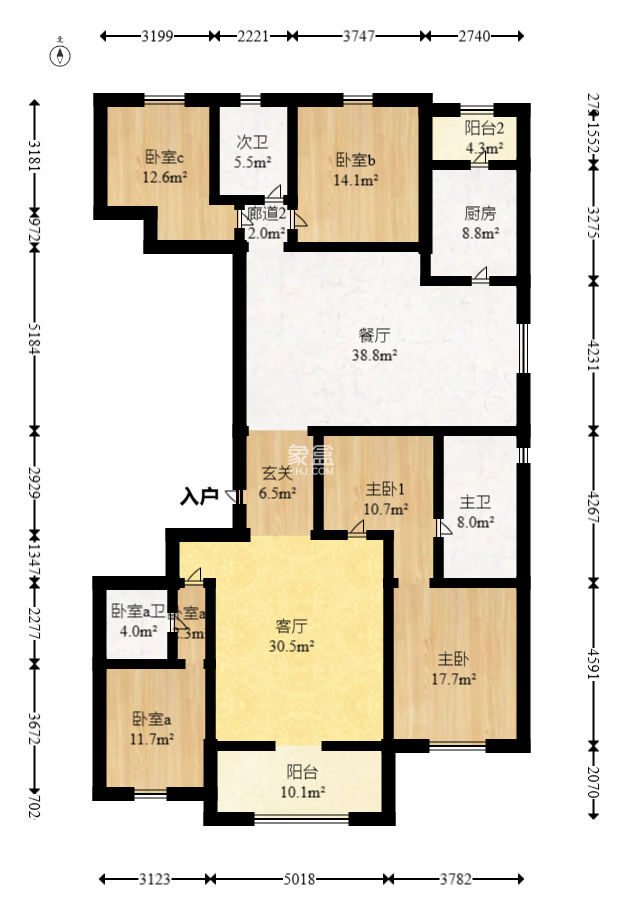 梅溪华府（新城金茂梦想华府）  4室2厅2卫    320.0万