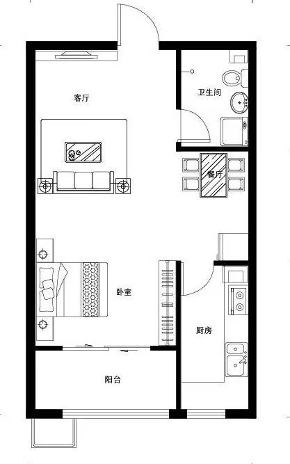 云顶上品  1室1厅1卫    1300.0元/月室内图1