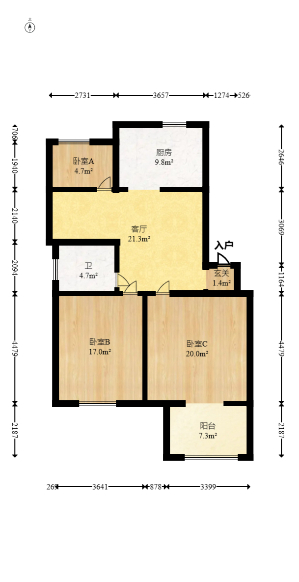 富湘园  5室2厅2卫   110.00万室内图1