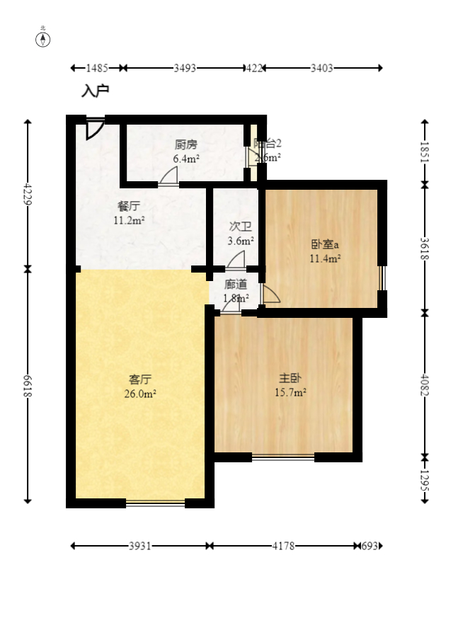 山水英伦海德广场  2室1厅1卫    60.0万 山水英伦海德广场  2室1厅1卫    60.0万户型图