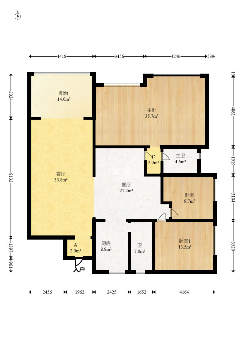王府花园  4室2厅2卫    146.0万