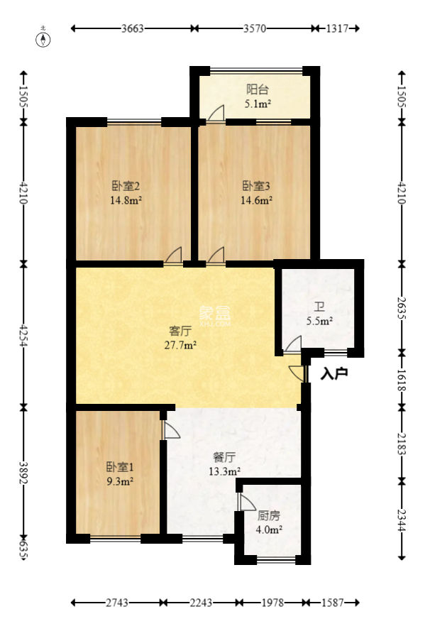 马王堆陶瓷建材新城  3室2厅1卫   47.00万